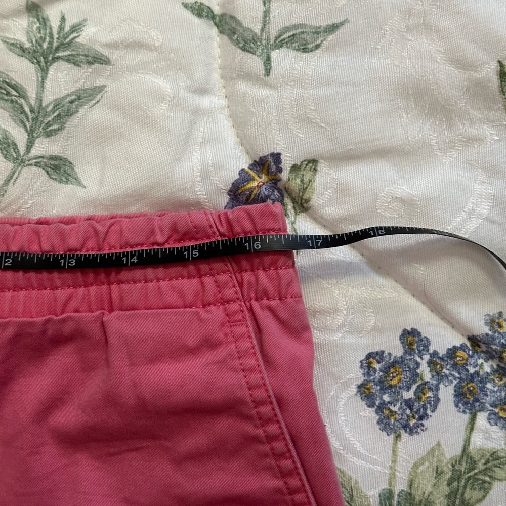 Polo Ralph Lauren Classic Fit 6” Chino khaki Shorts pink red drawstring Sz M - Picture 7 of 10